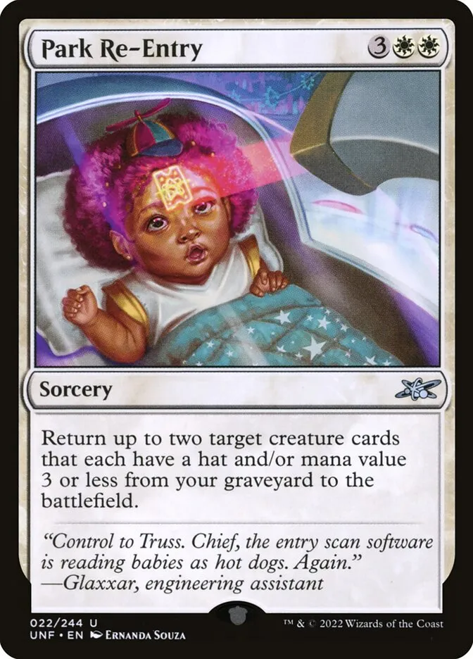 2022 Unfinity Park Re-Entry uncommon #22 uncommon card image