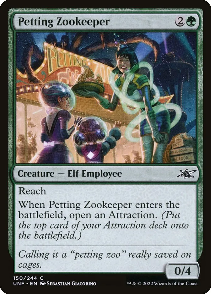 2022 Unfinity Petting Zookeeper common #150 common card image