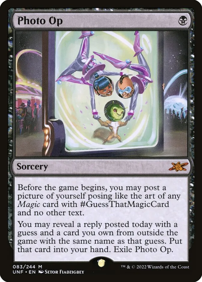 2022 Unfinity Photo Op #83 mythic card image