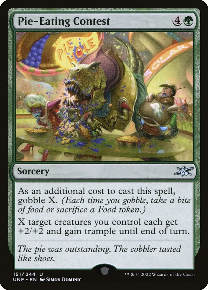 2022 Unfinity Pie-Eating Contest uncommon #151 uncommon card image