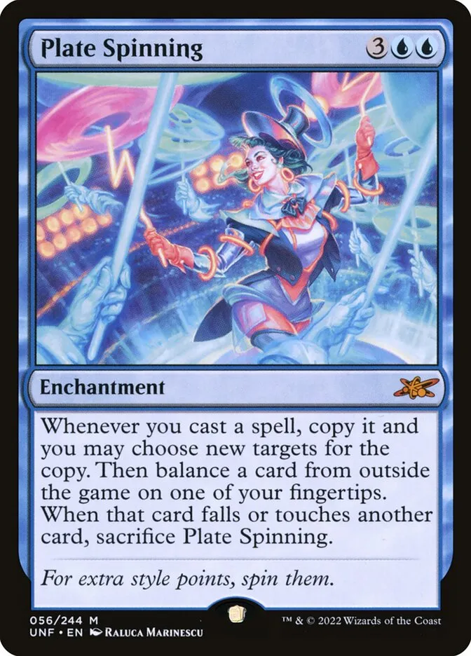 2022 Unfinity Plate Spinning mythic #56 mythic card image