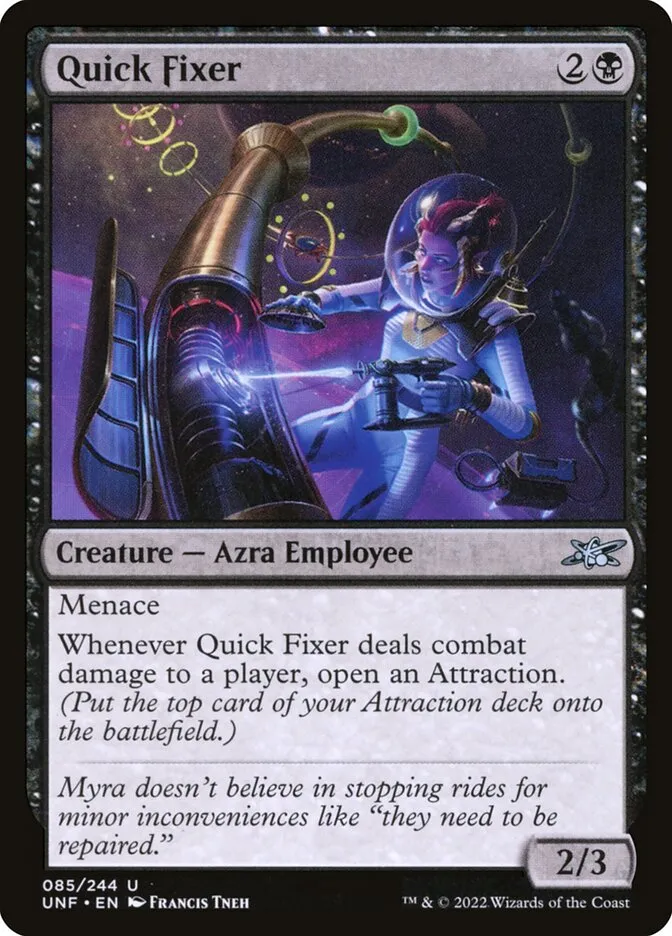 2022 Unfinity Quick Fixer uncommon #85 uncommon card image