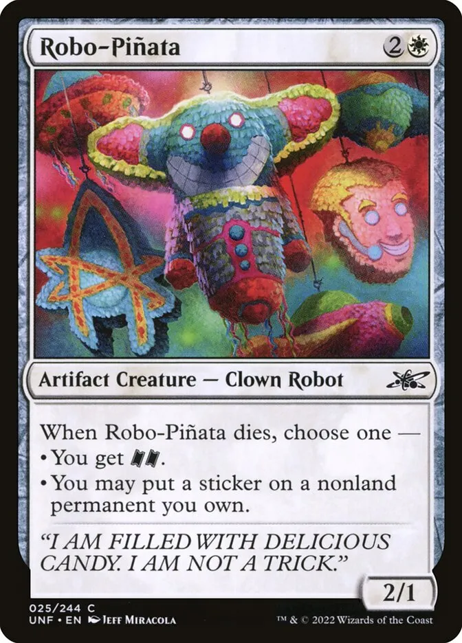 2022 Unfinity Robo-Piñata common #25 common card image
