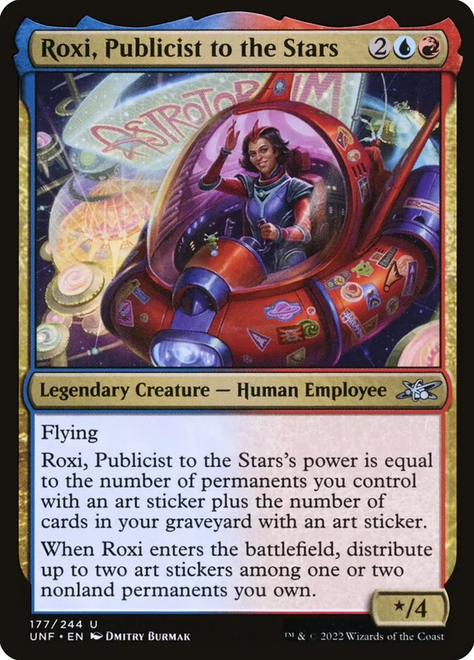 2022 Unfinity Roxi, Publicist to the Stars #177 uncommon card image