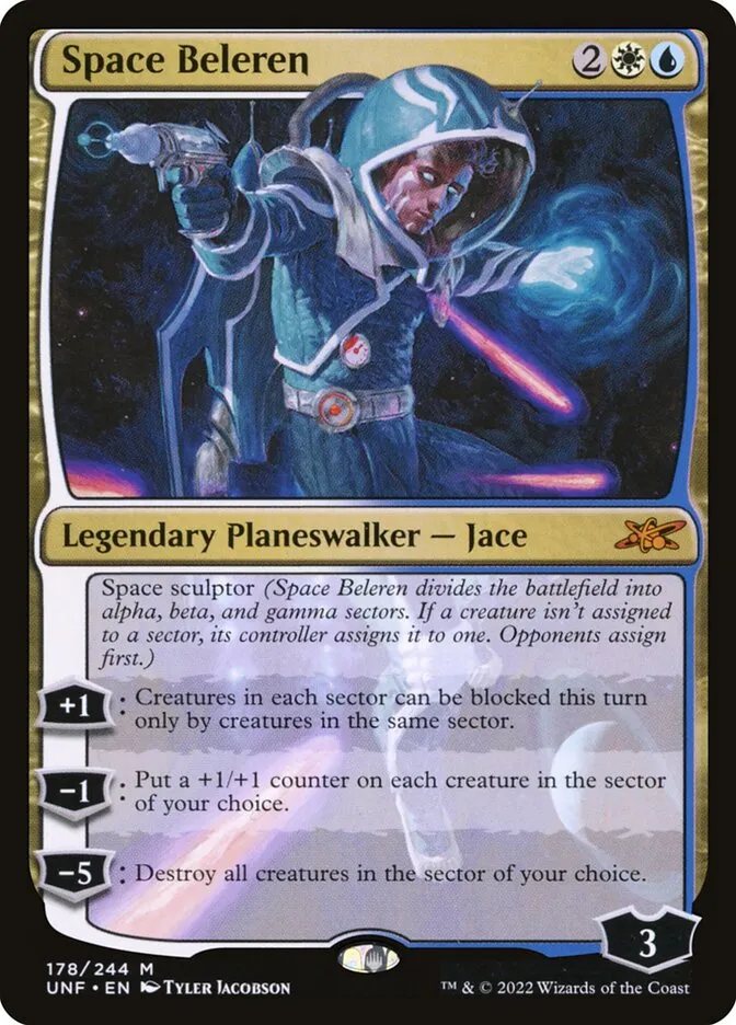 2022 Unfinity Space Beleren mythic #178 mythic card image