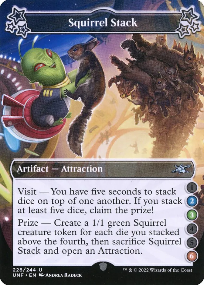 2022 Unfinity Squirrel Stack uncommon #228a uncommon card image