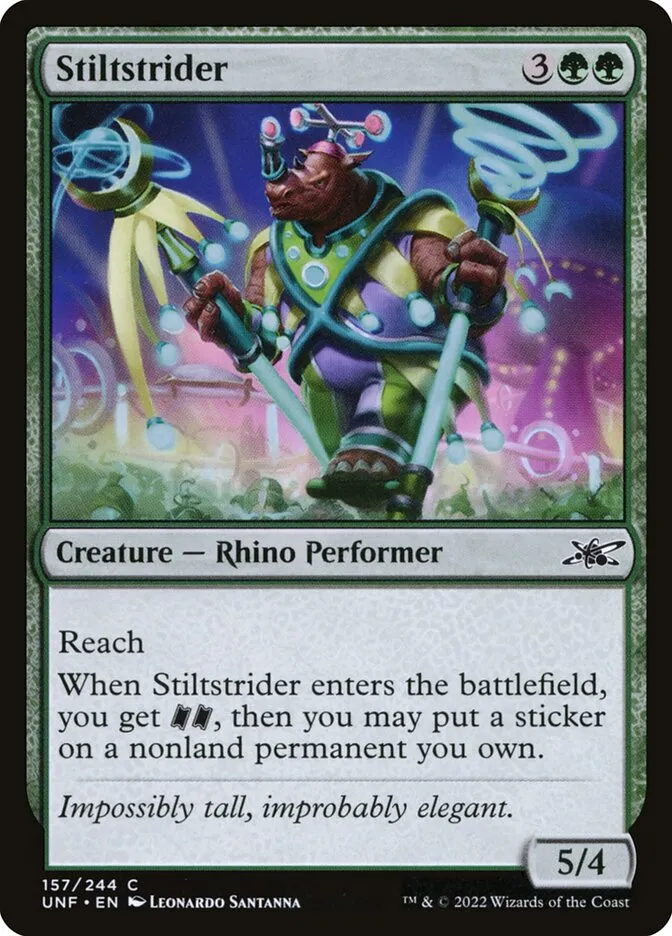 2022 Unfinity Stiltstrider common #157 common card image