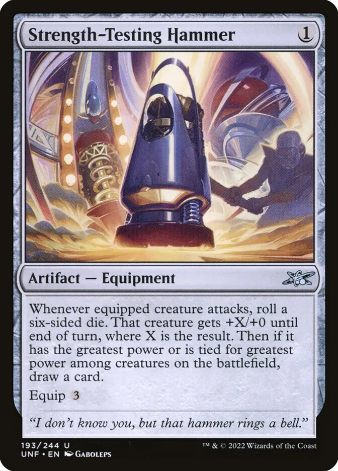 2022 Unfinity Strength-Testing Hammer uncommon #193 uncommon card image