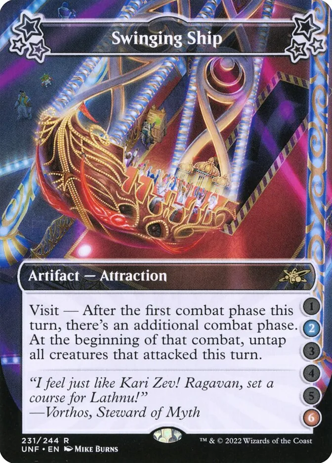 2022 Unfinity Swinging Ship rare #231a rare card image
