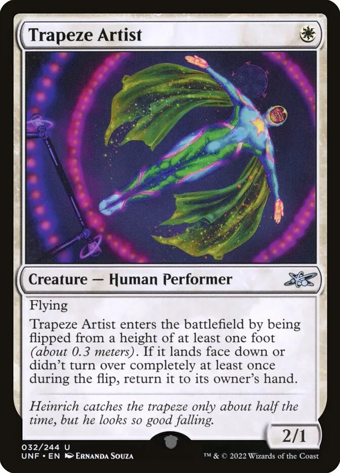 2022 Unfinity Trapeze Artist #32 uncommon card image