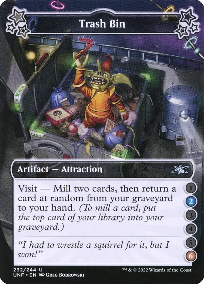 2022 Unfinity Trash Bin uncommon #232a uncommon card image
