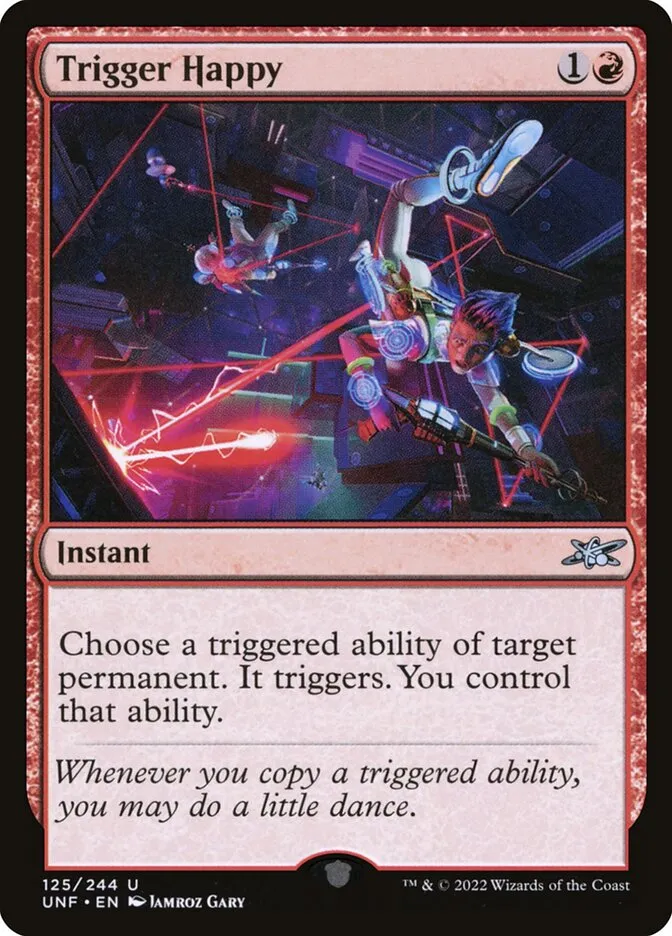 2022 Unfinity Trigger Happy uncommon #125 uncommon card image