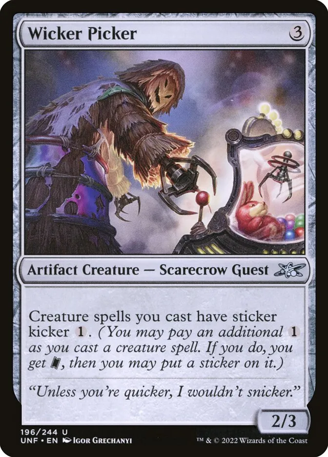 2022 Unfinity Wicker Picker uncommon #196 uncommon card image
