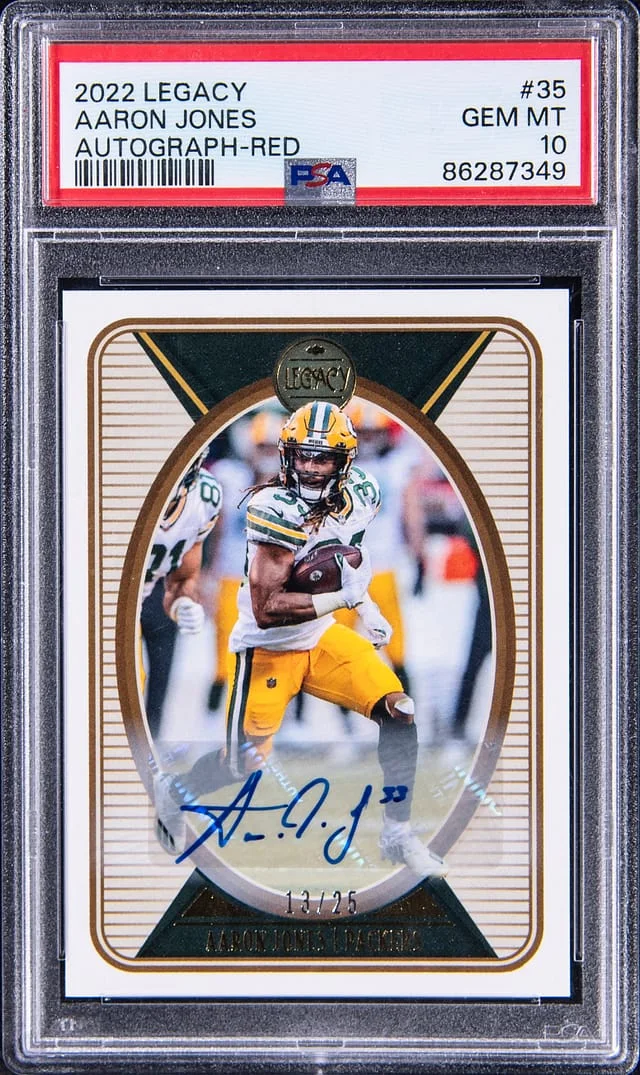 2022 Panini Aaron Jones Legacy Autograph-Red #35 card image