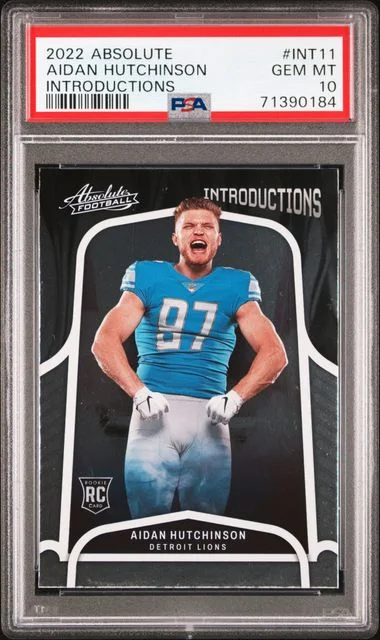 2022 Panini Absolute Aidan Hutchinson Introductions #INT-11 card image