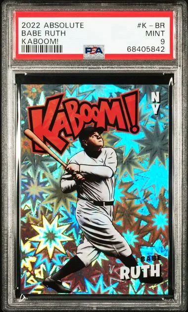 2022 Panini Absolute Babe Ruth Kaboom! #K-BR card image