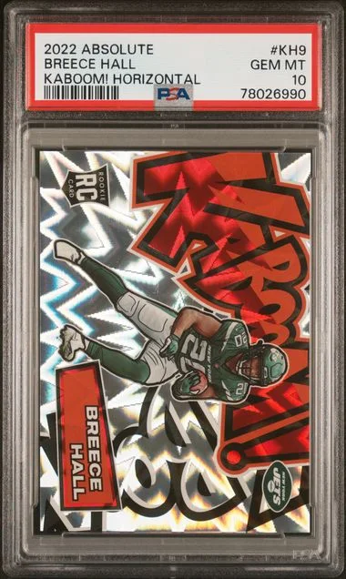 2022 Panini Absolute Breece Hall Kaboom! Horizontal #Kh9 card image