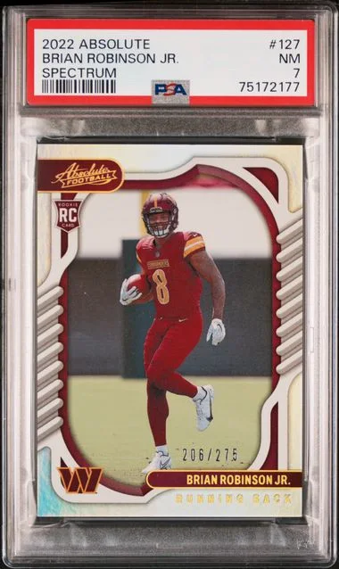 2022 Panini Absolute Brian Robinson Jr. Spectrum #127 card image