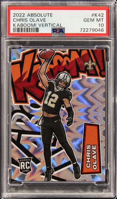 2022 Panini Absolute Chris Olave Kaboom! Vertical #K42 card image