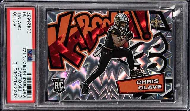 2022 Panini Absolute Chris Olave Kaboom! Horizontal #KH10 card image