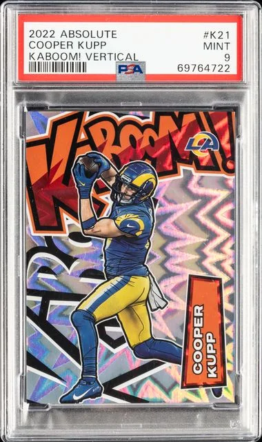 2022 Panini Absolute Cooper Kupp Kaboom! Vertical #K21 card image