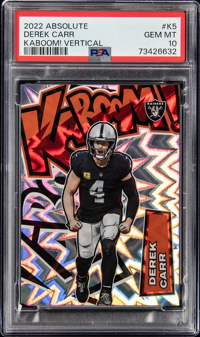 2022 Panini Absolute Derek Carr Kaboom! #KH5 card image