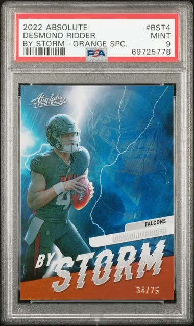 2022 Panini Absolute Desmond Ridder By Storm Orange Spectrum #BST-4 card image