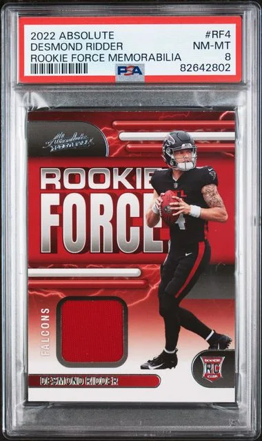 2022 Panini Absolute Desmond Ridder Force Memorabilia #Rf4 card image