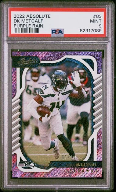 2022 Panini Absolute Dk Metcalf Purple Rain #83 card image