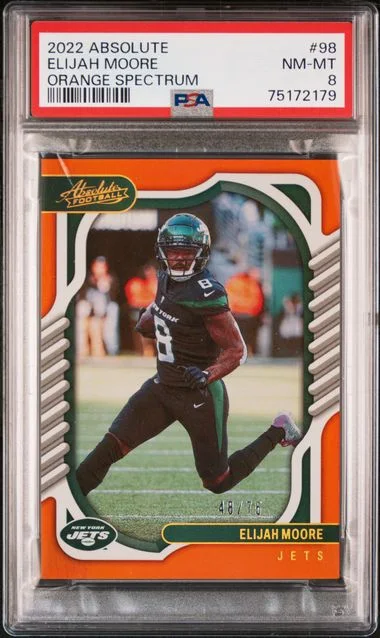 2022 Panini Absolute Elijah Moore Orange Spectrum #98 card image