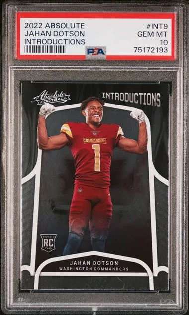 2022 Panini Absolute Jahan Dotson Introductions #Int9 card image