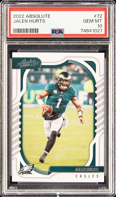 2022 Panini Absolute Jalen Hurts #72 card image
