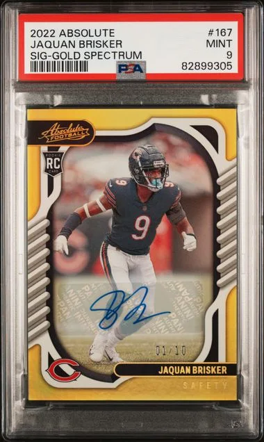 2022 Panini Absolute Jaquan Brisker Signature-Gold Spectrum #167 card image