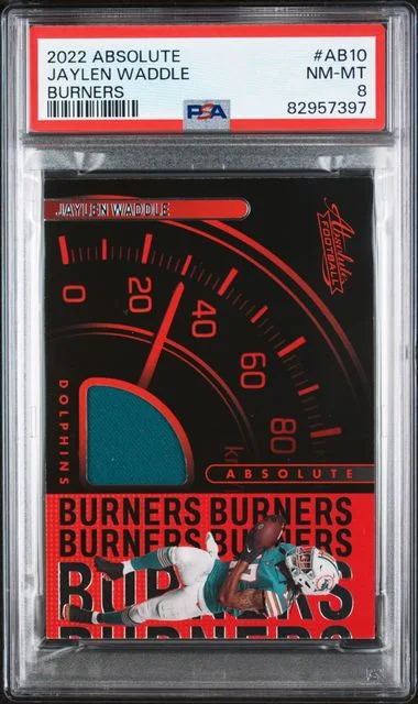 2022 Panini Absolute Jaylen Waddle Burners #Ab10 card image