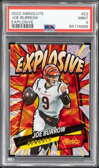 2022 Panini Absolute Joe Burrow Explosive #E2 card image