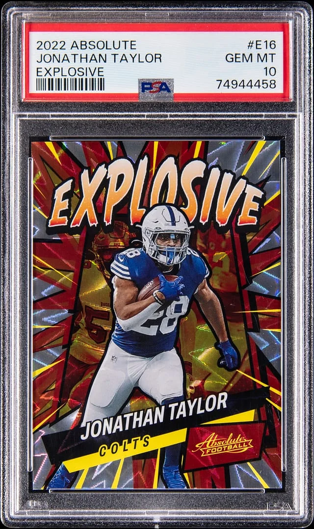2022 Panini Absolute Jonathan Taylor Explosive #E16 card image