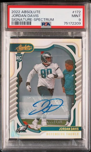 2022 Panini Absolute Jordan Davis Signature-Spectrum #172 card image