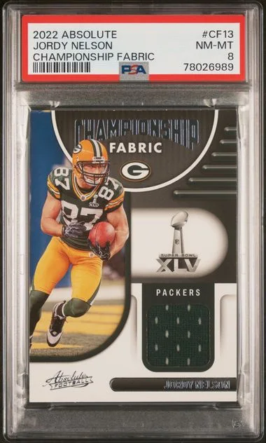 2022 Panini Absolute Jordy Nelson Championship Fabric #Cf13 card image