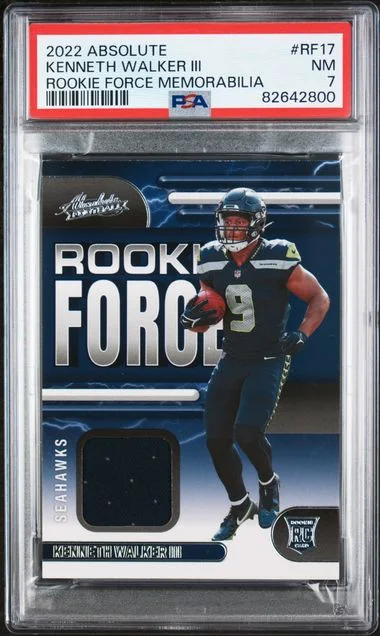 2022 Panini Absolute Kenneth Walker III Force Memorabilia #Rf17 card image
