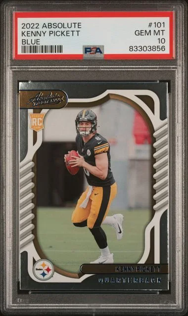 2022 Panini Absolute Kenny Pickett Blue #101 card image