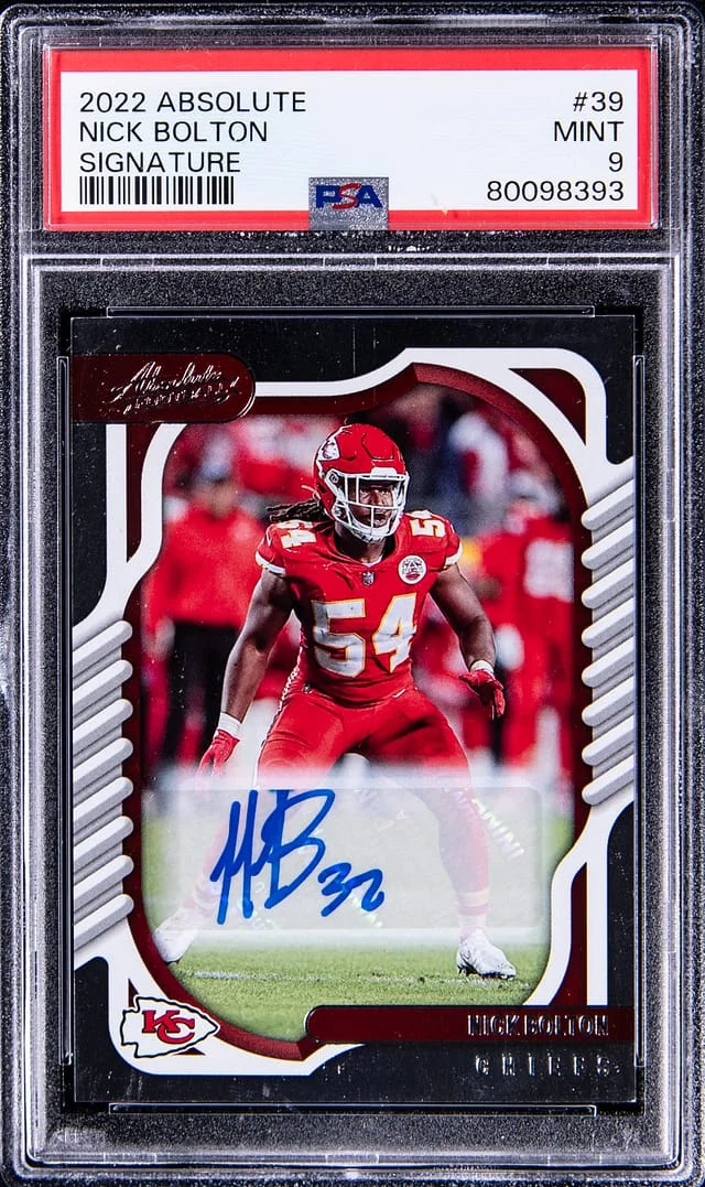 2022 Panini Absolute Nick Bolton Signature #39 card image