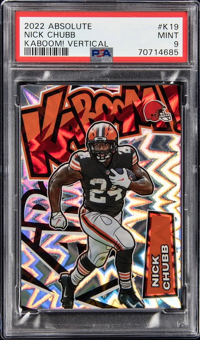 2022 Panini Absolute Nick Cubb Kaboom! Vertical #K19 card image