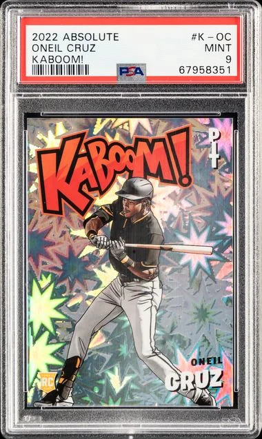 2022 Panini Absolute Oneil Cruz Kaboom! #K-OC card image