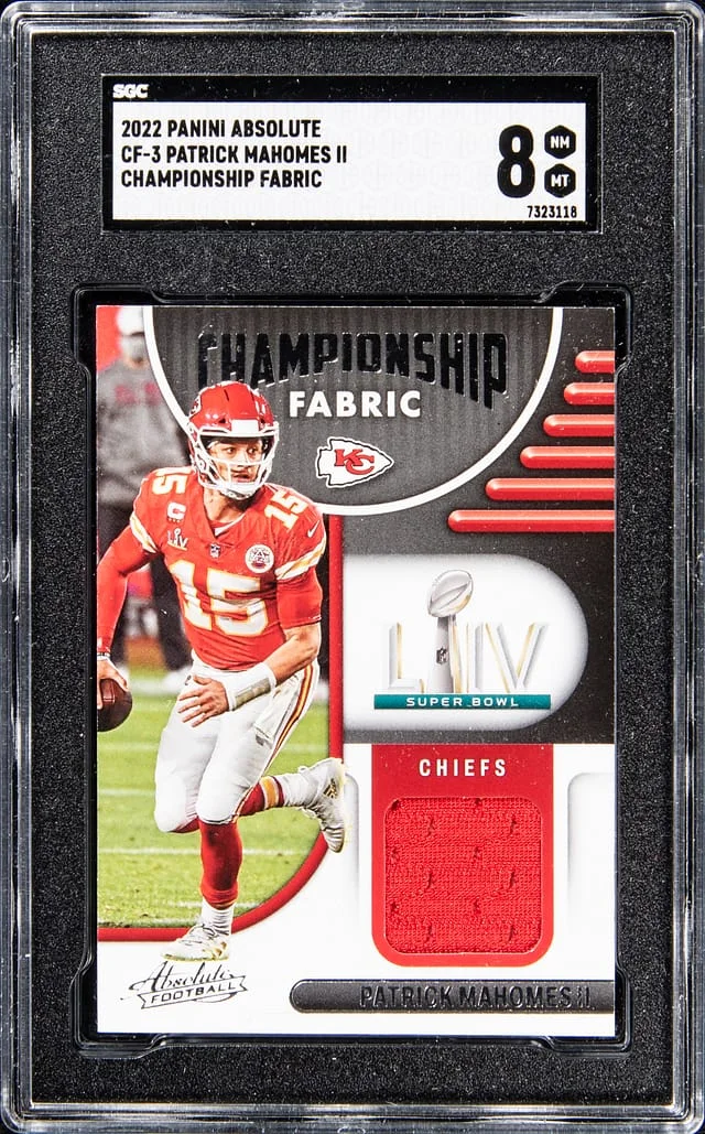 2022 Panini Absolute Patrick Mahomes II Championship Fabric #CF3 card image