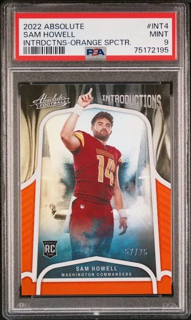 2022 Panini Absolute Sam Howell Introductions Orange Spectrum #INT-4 card image