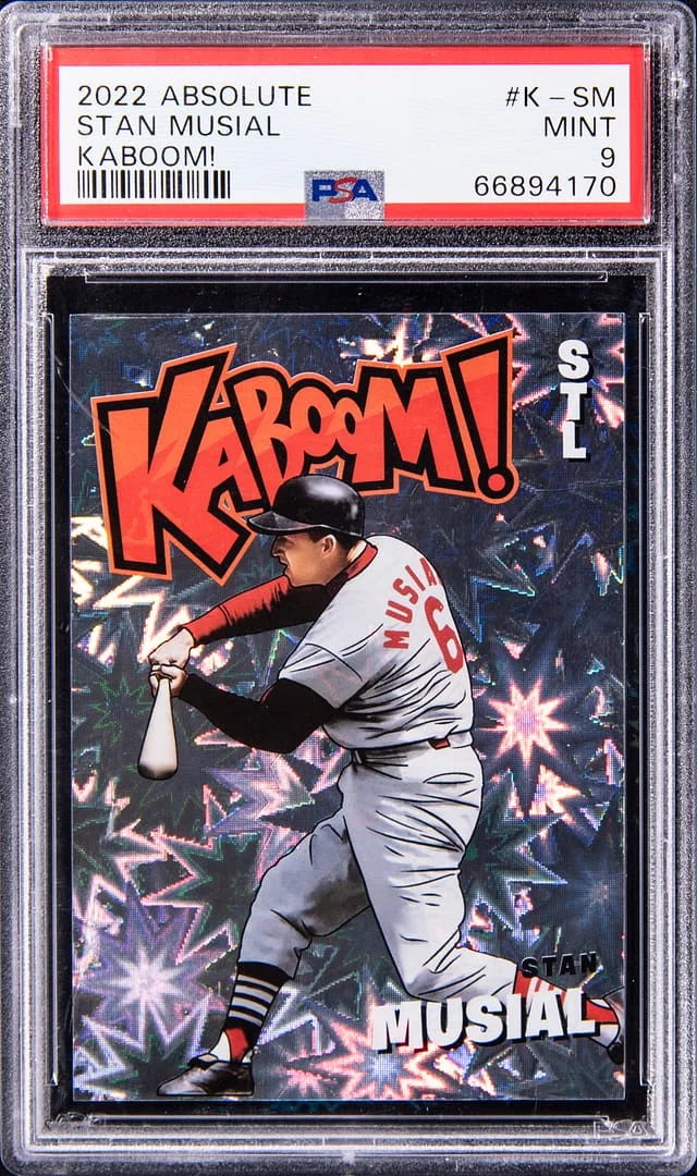 2022 Panini Absolute Stan Musial Kaboom! #K-SM card image
