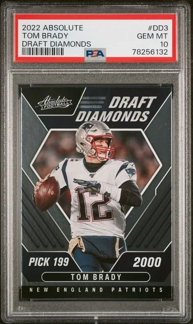 2022 Panini Absolute Tom Brady Draft Diamonds #DD-3 card image