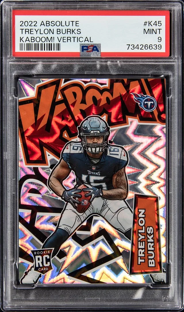 2022 Panini Absolute Treylon Burks Kaboom! Vertical #K45 card image