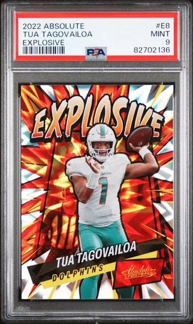 2022 Panini Absolute Tua Tagovailoa Explosive #E8 card image