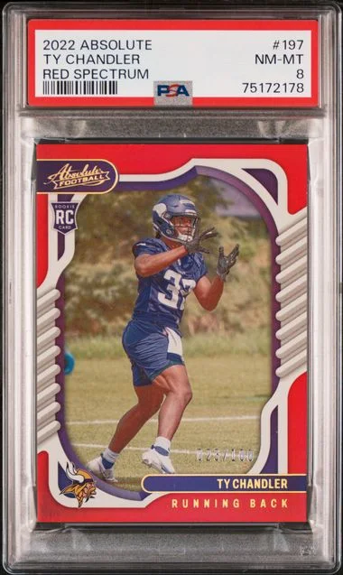 2022 Panini Absolute Ty Chandler Red Spectrum #197 card image